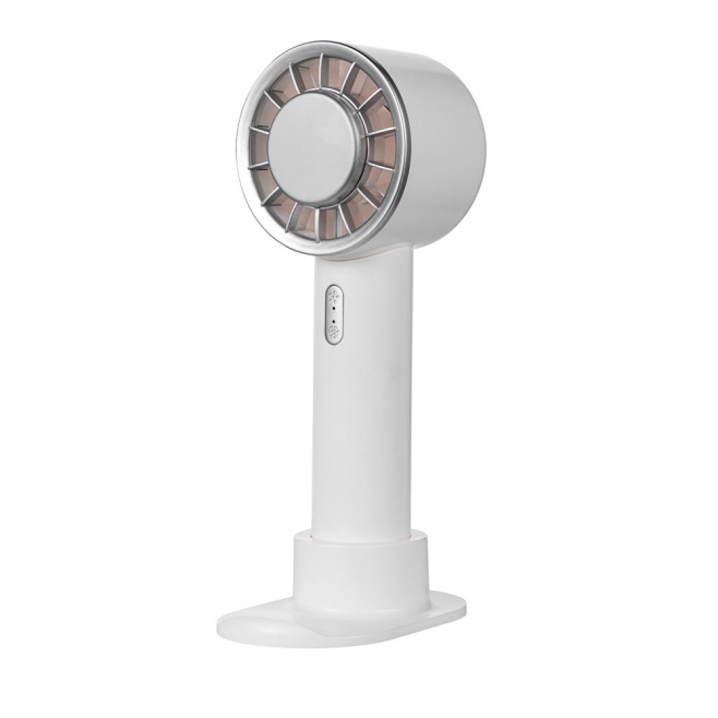 Mini Ventilateur Portable Avec Refroidissement Cutané 3 Vitesses Support De Bureau Et Porte-Téléphone Bleu Clair - www.yonis-...