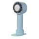 Mini Ventilateur Portable Avec Refroidissement Cutané 3 Vitesses Support De Bureau Et Porte-Téléphone Bleu Clair - www.yonis-...