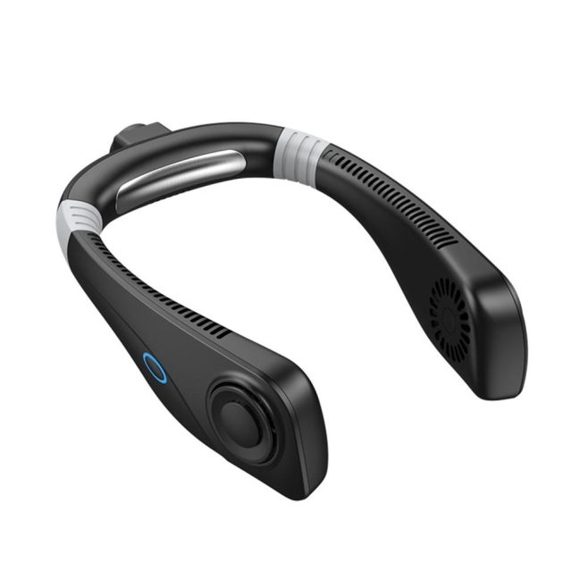 Ventilateur De Cou Sans Pales USB-C 3 Vitesses Autonomie Jusqu’à 6 Heures Flux D’air 360° Moteur Sans Balais - www.yonis-shop...
