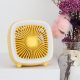 Ventilateur De Bureau Rechargeable USB Portable 3 Vitesses Avec Veilleuse Batterie 800mAh Format Compact