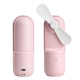 Mini Ventilateur Portable Pliable USB Rose Pour Bureau Batterie Lithium 1200mAh 110g 11,5cm