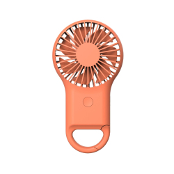 Mini Ventilateur De Poche USB Portable Rechargeable À 3 Vitesses Avec Mousqueton Et Éclairage 7 Couleurs