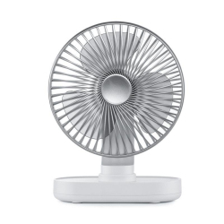 Ventilateur De Bureau USB Silencieux Avec Oscillation Automatique Autonomie 15 Heures Batterie 4000 mAh 4 Vitesses Rose Poudré