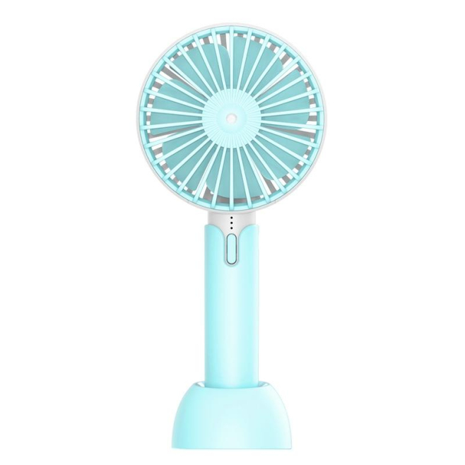 Ventilateur De Bureau Portable À Main Silencieux Rechargeable USB 1200 mAh 3 Vitesses Rotation À 720 Degrés - www.yonis-shop.com