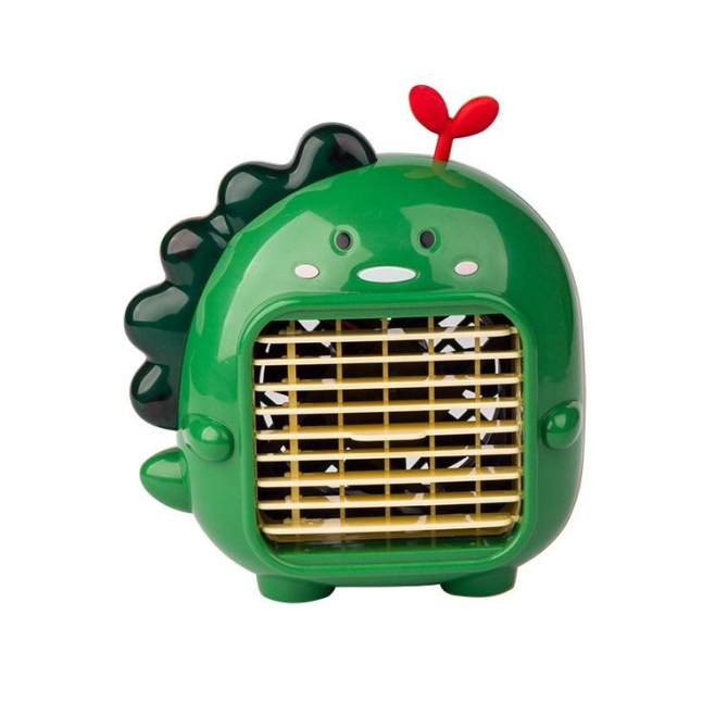 Mini Ventilateur De Bureau USB Rechargeable À Vent Puissant Silencieux Avec Moteur Sans Balais Et Éclairage - www.yonis-shop.com