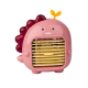 Mini Ventilateur De Bureau USB Rechargeable À Vent Puissant Silencieux Avec Moteur Sans Balais Et Éclairage - www.yonis-shop.com