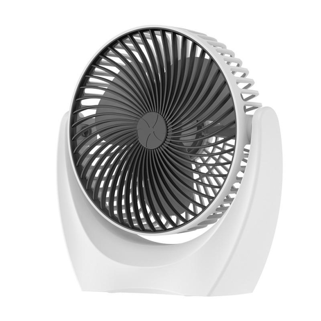 Ventilateur De Bureau USB Portable U Type Noir À Batterie Rechargeable 1200 mAh Silencieux À Grille Amovible - www.yonis-shop...