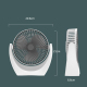 Ventilateur De Bureau USB Portable U Type Noir À Batterie Rechargeable 1200 mAh Silencieux À Grille Amovible - www.yonis-shop...