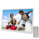 Cadre Photo Numérique 17 Pouces Lecteur Multimédia 1080P LED Vidéo USB SD MS MMC Blanc - www.yonis-shop.com