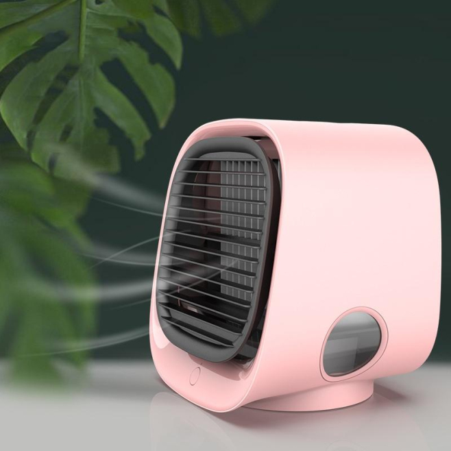 Ventilateur Rafraîchisseur D Air USB Portable Pour Bureau Réglable À 120° Avec Réservoir D Eau Et 3 Vitesses - www.yonis-shop...