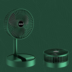 Ventilateur Sur Pied Pliable Alimenté Par USB Extensible Jusqu’À 1 Mètre Silencieux Orientable À 180 Degrés
