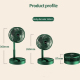 Ventilateur Sur Pied Pliable Alimenté Par USB Extensible Jusqu’À 1 Mètre Silencieux Orientable À 180 Degrés - www.yonis-shop.com