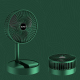 Ventilateur Sur Pied Pliable Rechargeable Portable À 3 Vitesses Avec Commande Tactile Et Oscillation À 180°