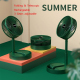 Ventilateur Sur Pied Pliable Rechargeable Portable À 3 Vitesses Avec Commande Tactile Et Oscillation À 180° - www.yonis-shop.com
