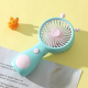 Mini Ventilateur Portable Rechargeable USB En Forme D’Escargot Violet 250 mAh Format Poche Pour Voyage
