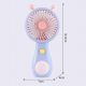 Mini Ventilateur Portable Rechargeable USB En Forme D’Escargot Violet 250 mAh Format Poche Pour Voyage - www.yonis-shop.com