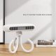 Mini Ventilateur De Bureau Portable Rose Rechargeable USB Type C Batterie 2400 mAh Rotation 360° 4 Vitesses Moins De 36 dB - ...
