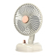 Ventilateur De Bureau USB Silencieux Autonome 2000mAh Oscillant À 180° 6W Grille Amovible Lavable