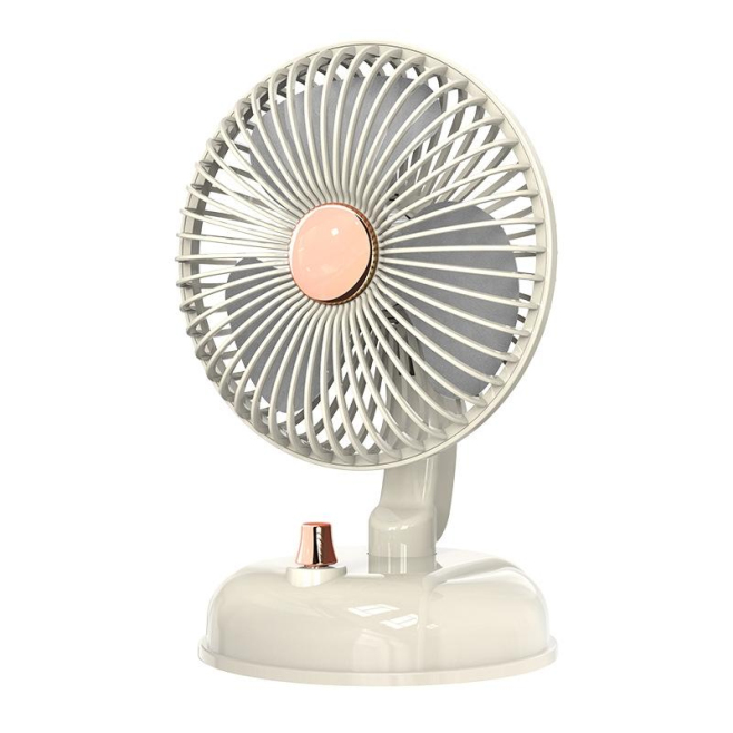 Ventilateur De Bureau USB Silencieux Autonome 2000mAh Oscillant À 180° 6W Grille Amovible Lavable - www.yonis-shop.com