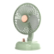Ventilateur De Bureau USB Silencieux Autonome 2000mAh Oscillant À 180° 6W Grille Amovible Lavable - www.yonis-shop.com