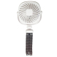 Ventilateur Portable USB À Main Et De Bureau 3 Vitesses Rotation 360° 4 Positions Silencieux Blanc
