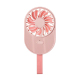 Ventilateur Portable À Main Rechargeable Micro USB Rose À 2 Vitesses Avec Dragonne Batterie 800 mAh Jusqu’À 4 Heures - www.yo...