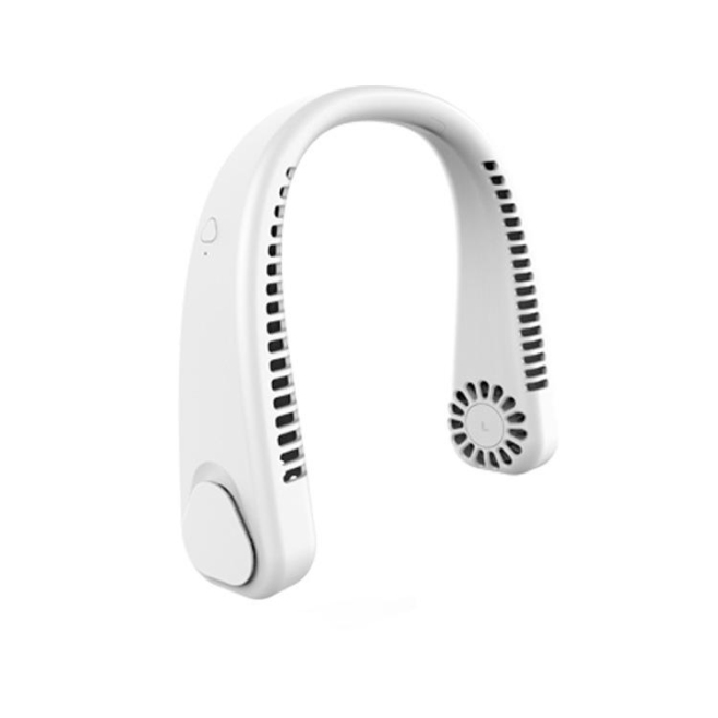Ventilateur De Cou Portable USB Pour Extérieur Avec Silicone Médical Confortable Angle Réglable Et Batterie 1200 mAh - www.yo...