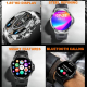 Montre Connectée Écran Couleur 1.85 Pouces Appels Bluetooth Surveillance Cardiaque Tension Artérielle Oxygène Sang - www.yoni...