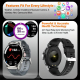 Montre Connectée Écran Couleur 1.85 Pouces Appels Bluetooth Surveillance Cardiaque Tension Artérielle Oxygène Sang - www.yoni...