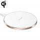 Chargeur Sans-Fil Qi Ultra-Fin Support Charge Rapide Compatible Smartphone Android iPhone Blanc - www.yonis-shop.com