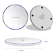Chargeur Sans-Fil Qi Ultra-Fin Support Charge Rapide Compatible Smartphone Android iPhone Blanc - www.yonis-shop.com