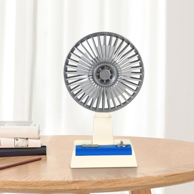 Ventilateur De Bureau USB Silencieux À 3 Vitesses 5 Pales Batterie 1200 mAh Autonomie 1 À 2 h - www.yonis-shop.com
