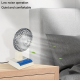 Ventilateur De Bureau USB Silencieux À 3 Vitesses 5 Pales Batterie 1200 mAh Autonomie 1 À 2 h - www.yonis-shop.com