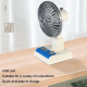 Ventilateur De Bureau USB Silencieux À 3 Vitesses 5 Pales Batterie 1200 mAh Autonomie 1 À 2 h - www.yonis-shop.com