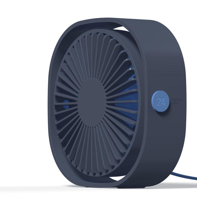 Mini Ventilateur De Bureau USB Rose À Rotation 360° 3 Vitesses Moteur Sans Balais Silencieux Portable - www.yonis-shop.com