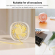 Mini Ventilateur De Bureau USB Rose À Rotation 360° 3 Vitesses Moteur Sans Balais Silencieux Portable - www.yonis-shop.com
