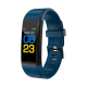 Bracelet connecté Android iOS Montre Bluetooth 4.0 0.96 Pouces IP67 Mode Sommeil Fréquence Cardiaque Violet - www.yonis-shop.com