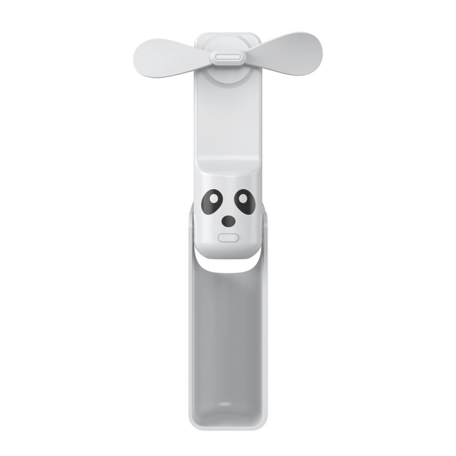 Mini Ventilateur Portable Pliable 3 Vitesses Batterie 3000 mAh Lampe Torche Et Câble Type-C Intégré - www.yonis-shop.com