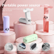 Mini Ventilateur Portable Pliable 3 Vitesses Batterie 3000 mAh Lampe Torche Et Câble Type-C Intégré - www.yonis-shop.com