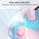 Ventilateur Électrique De Cou À Cinq Vitesses Batterie 1600mAh Autonomie Environ 5h30 Interface Type C - www.yonis-shop.com