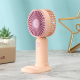 Mini Ventilateur Portable De Poche Rose À Souffle Puissant Base Amovible Support Smartphone Et Recharge USB 400 mAh - www.yon...