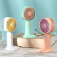 Mini Ventilateur Portable De Poche Rose À Souffle Puissant Base Amovible Support Smartphone Et Recharge USB 400 mAh - www.yon...