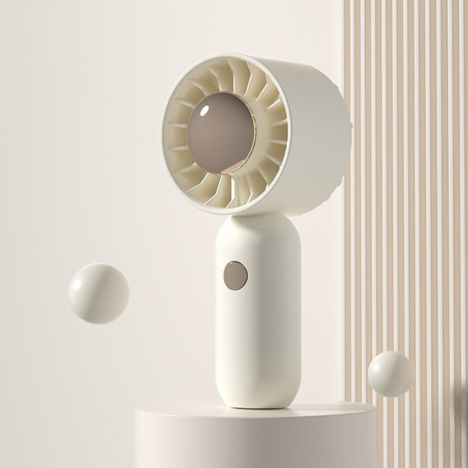 Mini Ventilateur Portable De Poche Silencieux À 3 Vitesses Rechargeable USB 500 mAh 360° Blanc Fluide - www.yonis-shop.com