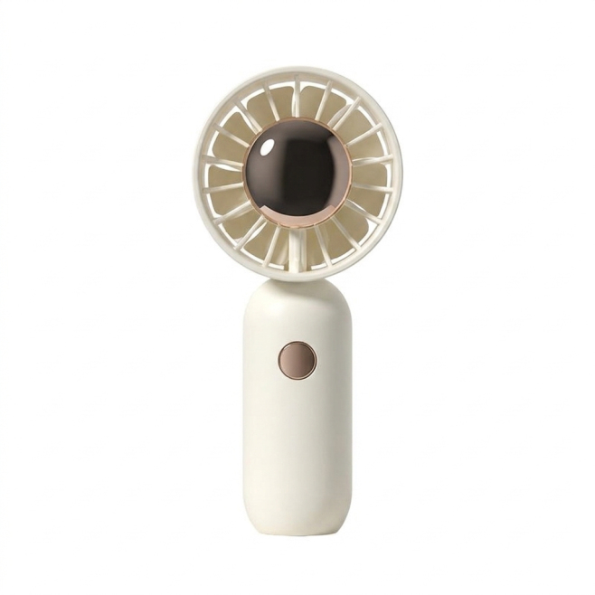 Mini Ventilateur Portable De Poche Silencieux À 3 Vitesses Rechargeable USB 500 mAh 360° Blanc Fluide - www.yonis-shop.com