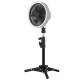 Ventilateur De Camping Portable Sur Batterie 10000 mAh Avec Éclairage LED Trépied Réglable Et Oscillation 180° - www.yonis-sh...