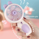 Mini Ventilateur Portable Rechargeable USB Pour Se Rafraîchir Avec Veilleuse 2 Vitesses À Main Ou De Bureau - www.yonis-shop.com