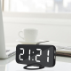 Réveil Multifonction Miroir Affichage LED 2 Ports Chargement USB Ajustement Luminosité Automatique Vert - www.yonis-shop.com