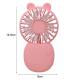 Mini Ventilateur De Poche Rechargeable Silencieux Avec Support Pour Téléphone 3 Vitesses - www.yonis-shop.com