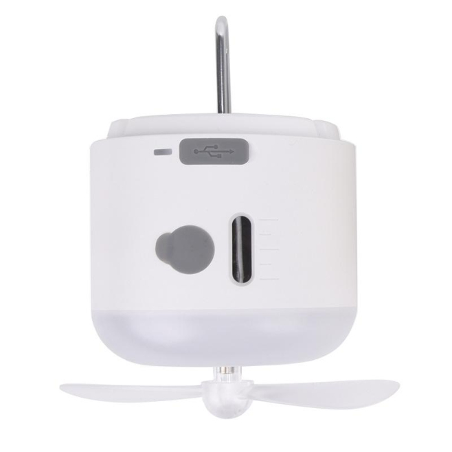 Lampe De Camping Multifonction Avec Ventilateur Brumisateur Magnétique 400 Lumens Charge USB Et Mode SOS - www.yonis-shop.com