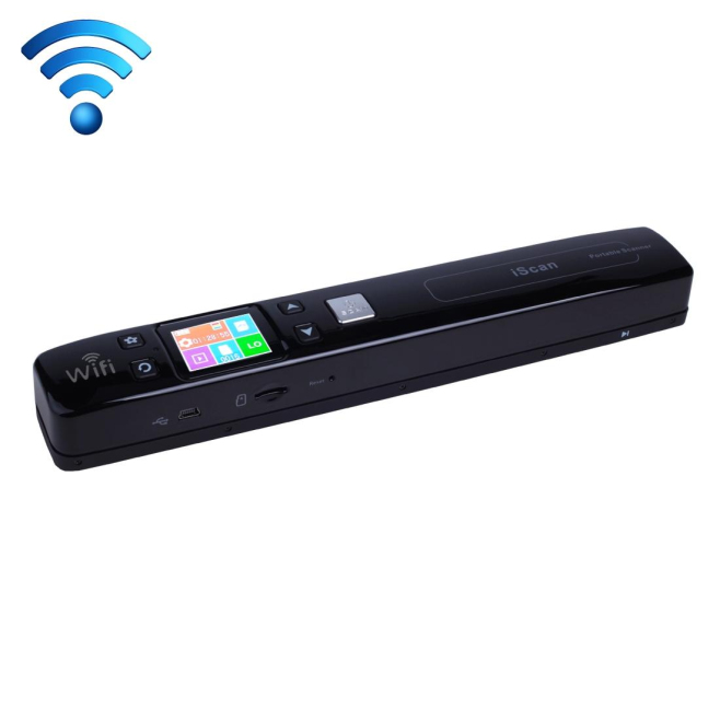 Scanner Portable à Plat Wifi Windows Mac OS Scanneur Sans Fil USB Écran LCD PDF JPG TF Noir - www.yonis-shop.com